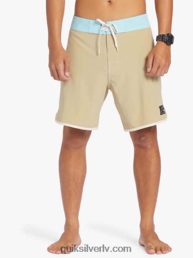 vīriešiem Quiksilver oriģinālie ķemmīšgliemeņu 18 dēļu šorti olīvu pelēks 88064R91