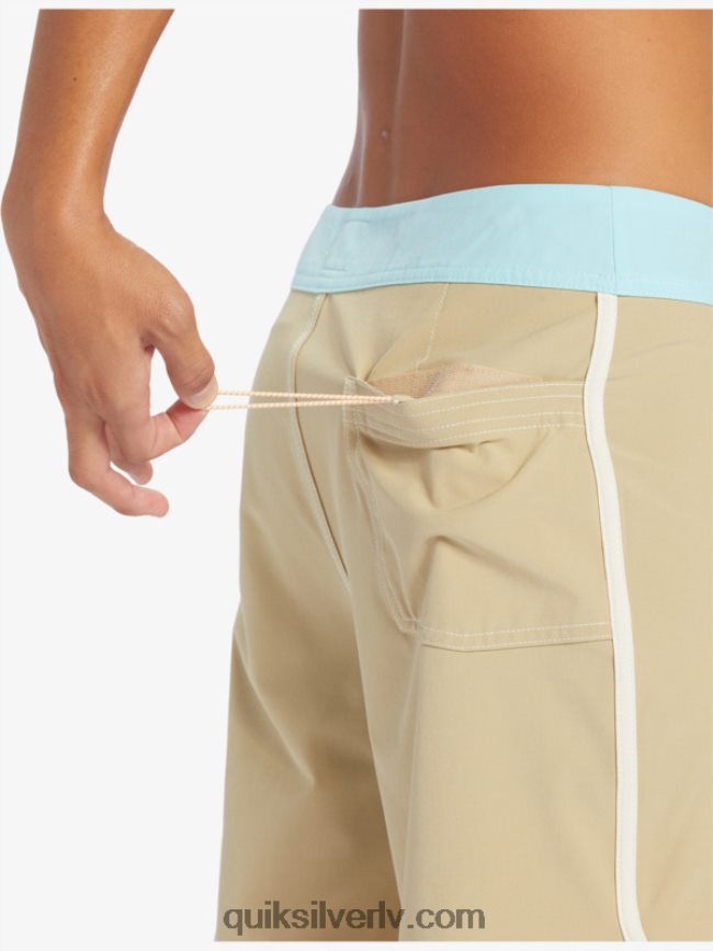 vīriešiem Quiksilver oriģinālie ķemmīšgliemeņu 18 dēļu šorti olīvu pelēks 88064R91