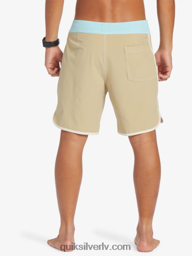 vīriešiem Quiksilver oriģinālie ķemmīšgliemeņu 18 dēļu šorti olīvu pelēks 88064R91
