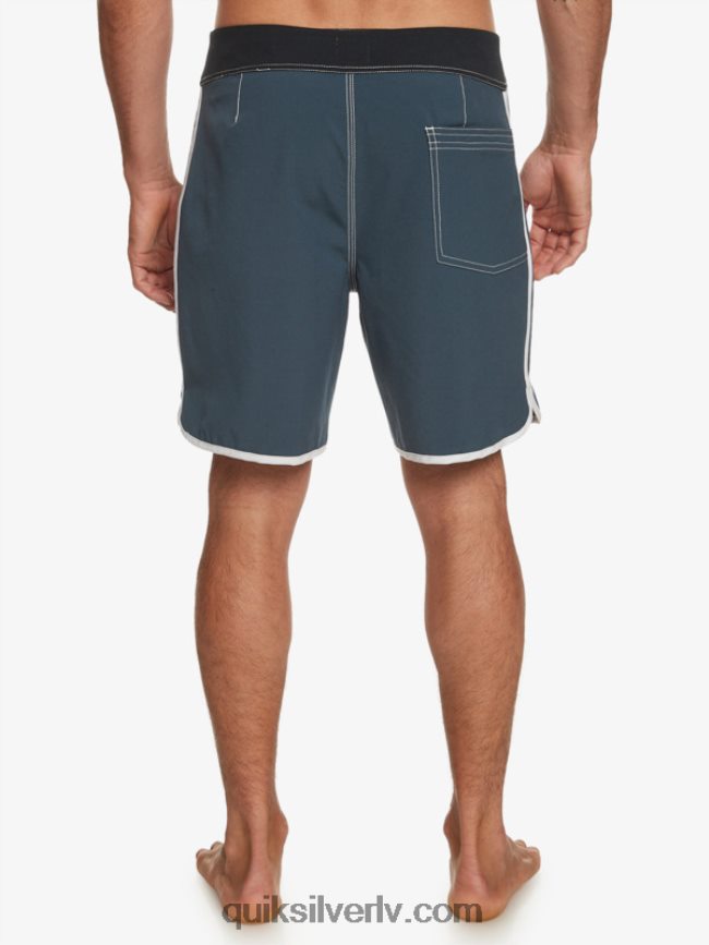 vīriešiem Quiksilver oriģinālie ķemmīšgliemeņu 18 dēļu šorti pusnakts flote 88064R92