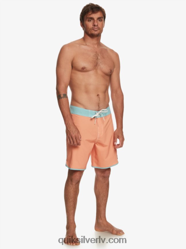 vīriešiem Quiksilver oriģinālie ķemmīšgliemeņu 18 dēļu šorti vara iedegums 88064R90