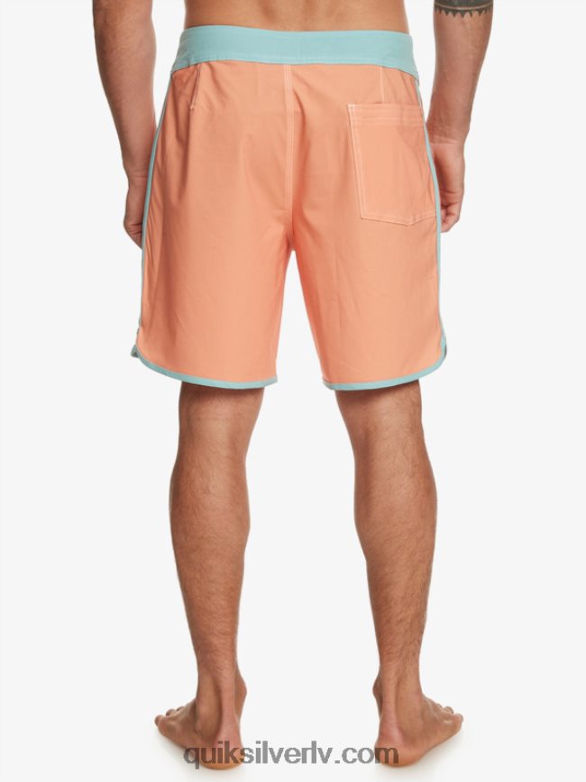vīriešiem Quiksilver oriģinālie ķemmīšgliemeņu 18 dēļu šorti vara iedegums 88064R90