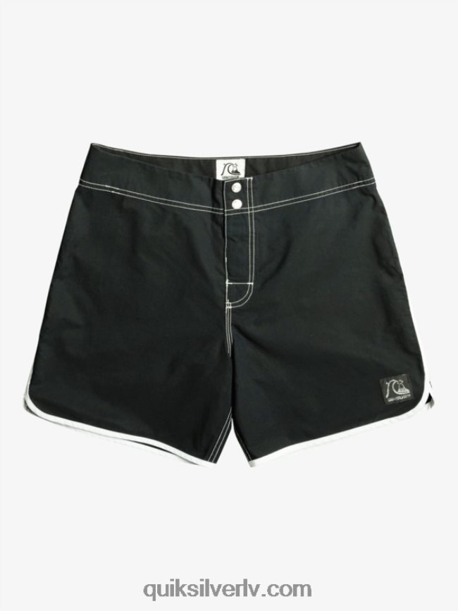 vīriešiem Quiksilver oriģinālie ķemmīšgliemeņu snap 16 dēļu šorti melns 88064R168