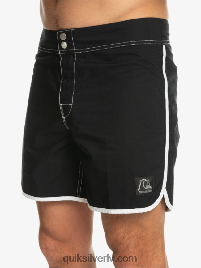 vīriešiem Quiksilver oriģinālie ķemmīšgliemeņu snap 16 dēļu šorti melns 88064R168