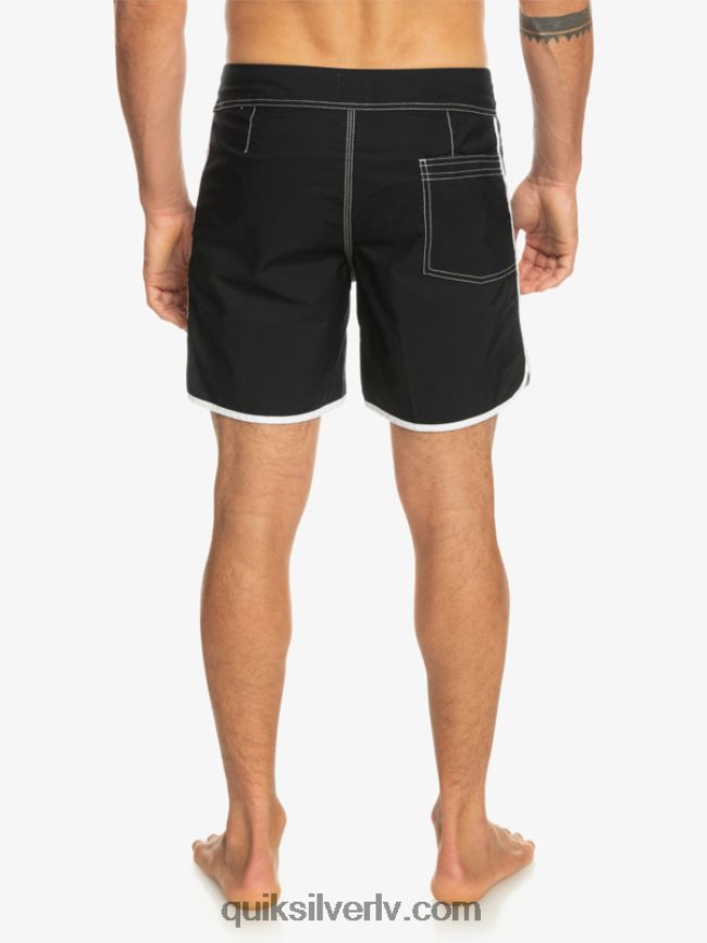 vīriešiem Quiksilver oriģinālie ķemmīšgliemeņu snap 16 dēļu šorti melns 88064R168