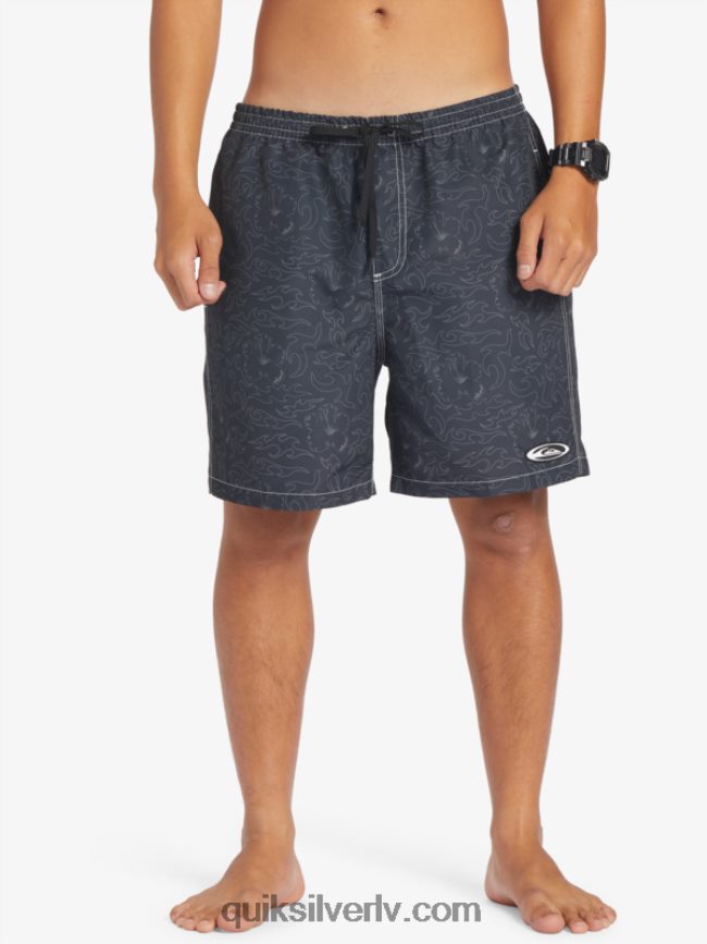 vīriešiem Quiksilver saturns 18 zalves melns 88064R583