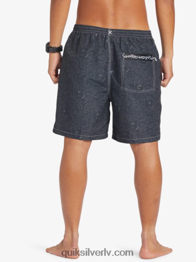 vīriešiem Quiksilver saturns 18 zalves melns 88064R583