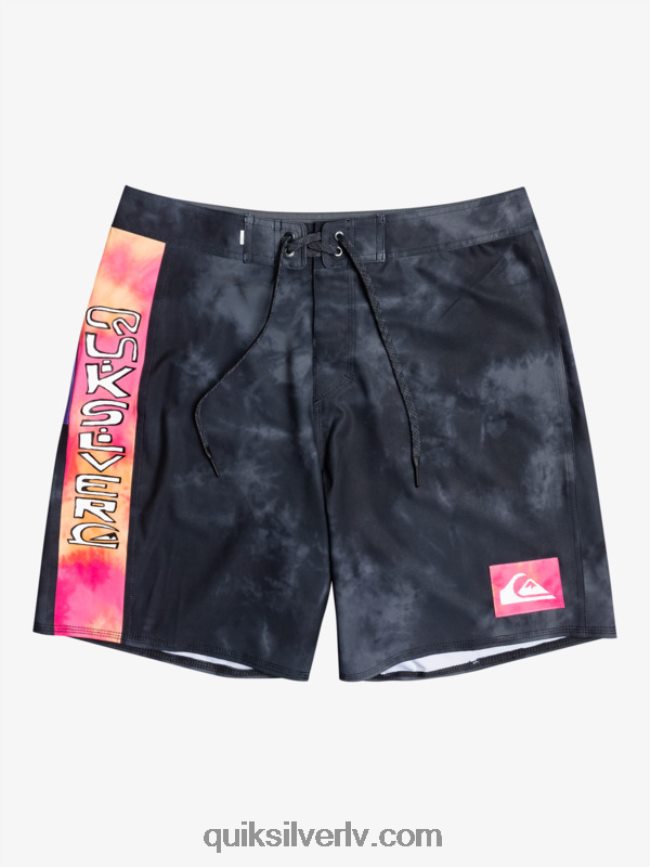 vīriešiem Quiksilver surfsilk acid wash 18 boardšorti melns 88064R1747