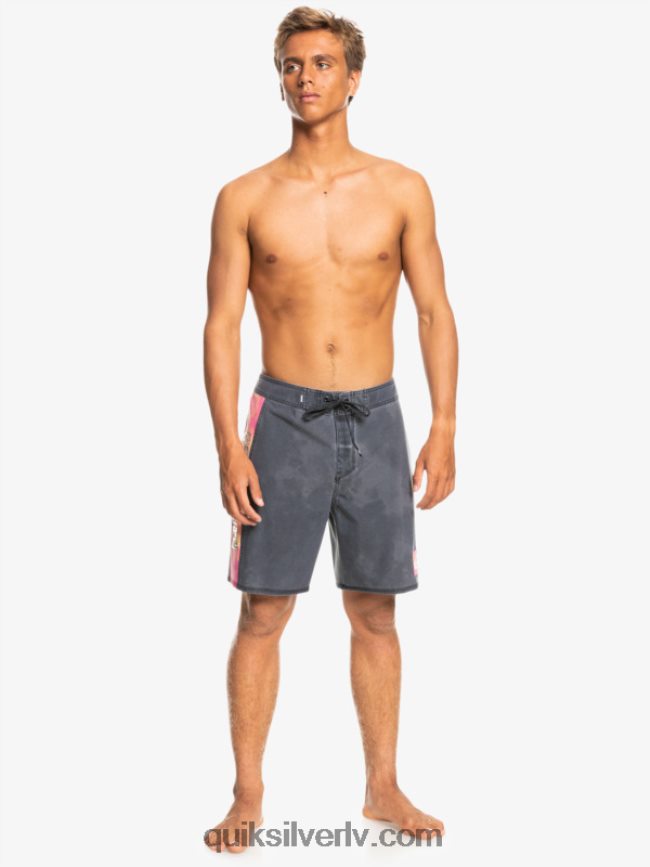 vīriešiem Quiksilver surfsilk acid wash 18 boardšorti melns 88064R1747