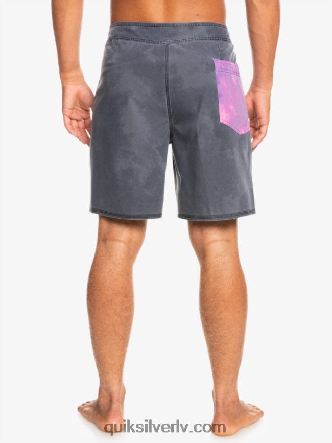 vīriešiem Quiksilver surfsilk acid wash 18 boardšorti melns 88064R1747