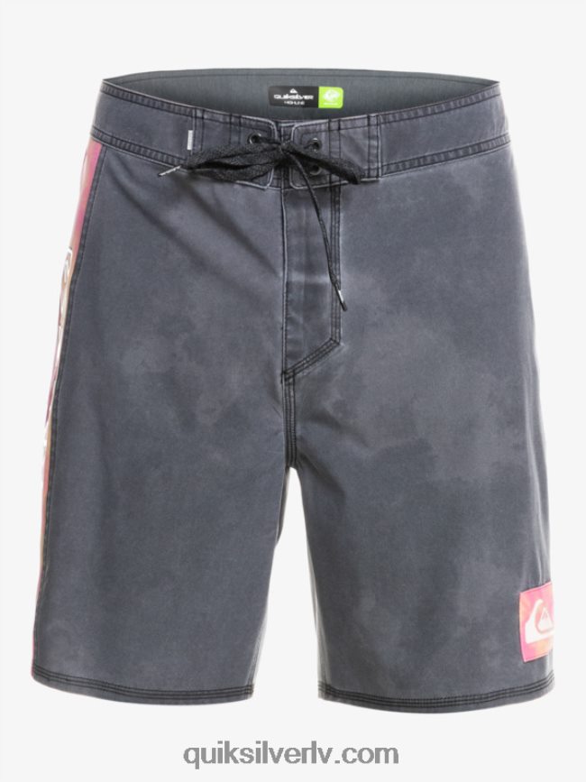 vīriešiem Quiksilver surfsilk acid wash 18 boardšorti melns 88064R1747