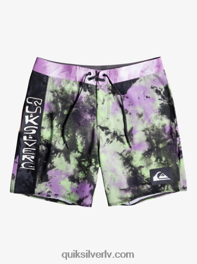 vīriešiem Quiksilver surfsilk acid wash 18 boardšorti nefrīta laima 88064R1745