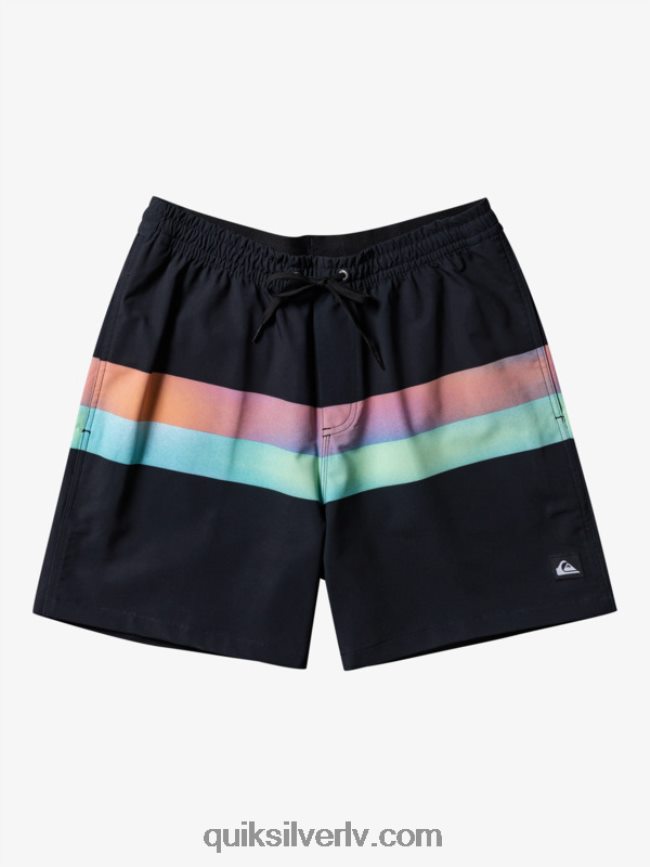 vīriešiem Quiksilver surfsilk air-brush 17 zalves melns 88064R654