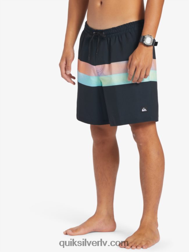 vīriešiem Quiksilver surfsilk air-brush 17 zalves melns 88064R654