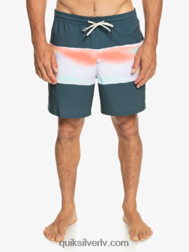 vīriešiem Quiksilver surfsilk air-brush 17 zalves pusnakts flote 88064R657