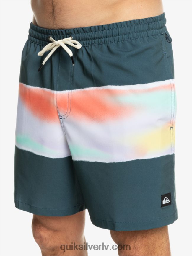 vīriešiem Quiksilver surfsilk air-brush 17 zalves pusnakts flote 88064R657