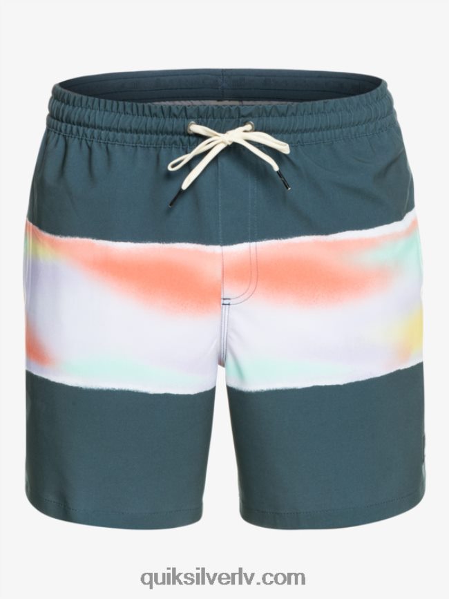 vīriešiem Quiksilver surfsilk air-brush 17 zalves pusnakts flote 88064R657