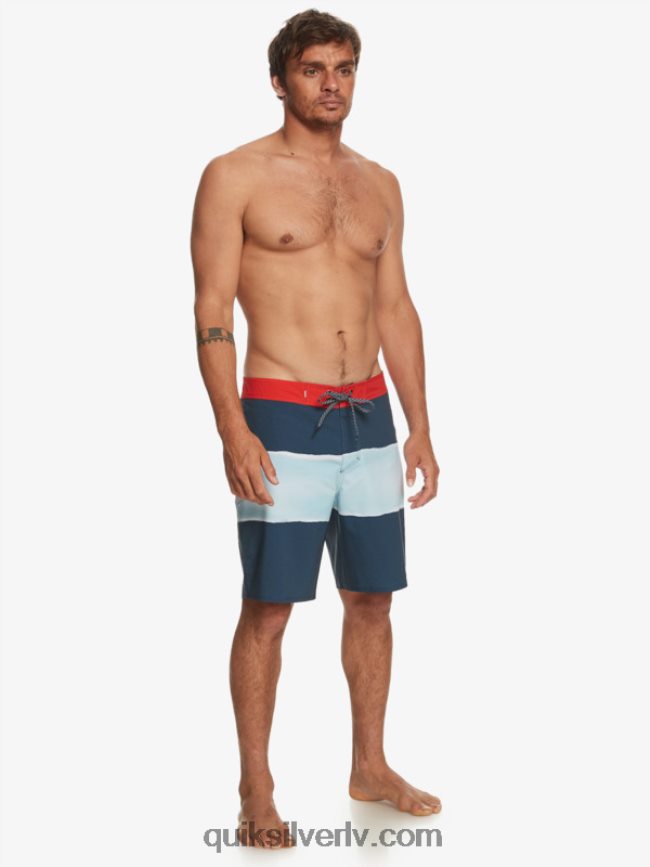 vīriešiem Quiksilver surfsilk air brush 19 dēļu šorti pusnakts flote 88064R645