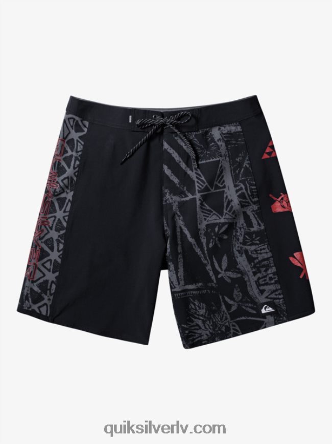 vīriešiem Quiksilver surfsilk arch hawaii 19 dēļu šorti melns 88064R637