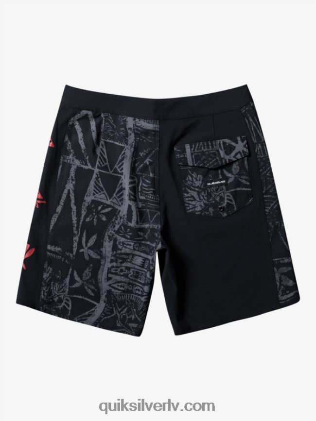 vīriešiem Quiksilver surfsilk arch hawaii 19 dēļu šorti melns 88064R637