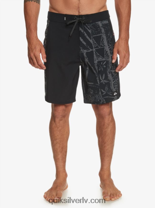 vīriešiem Quiksilver surfsilk arch hawaii 19 dēļu šorti melns 88064R637