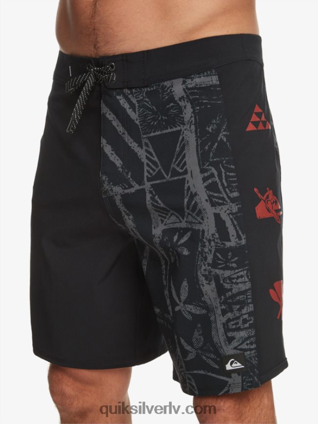 vīriešiem Quiksilver surfsilk arch hawaii 19 dēļu šorti melns 88064R637