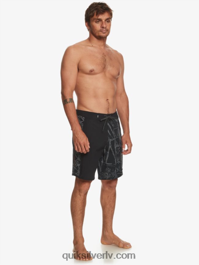 vīriešiem Quiksilver surfsilk arch hawaii 19 dēļu šorti melns 88064R637