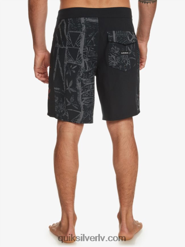 vīriešiem Quiksilver surfsilk arch hawaii 19 dēļu šorti melns 88064R637