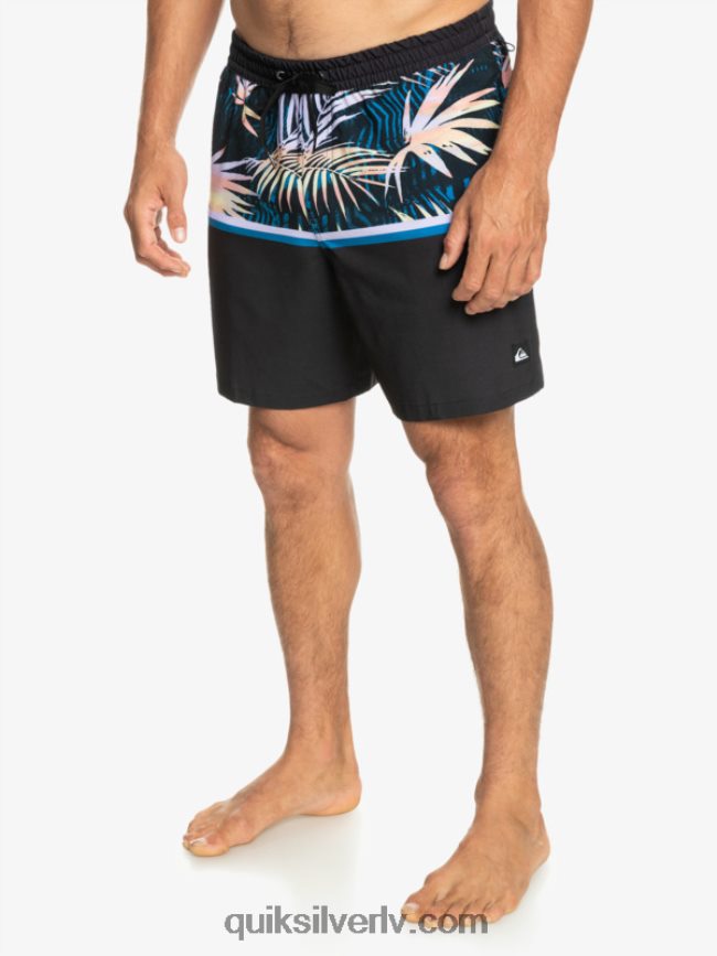vīriešiem Quiksilver surfsilk divīzija 17 zalves melns 88064R1637