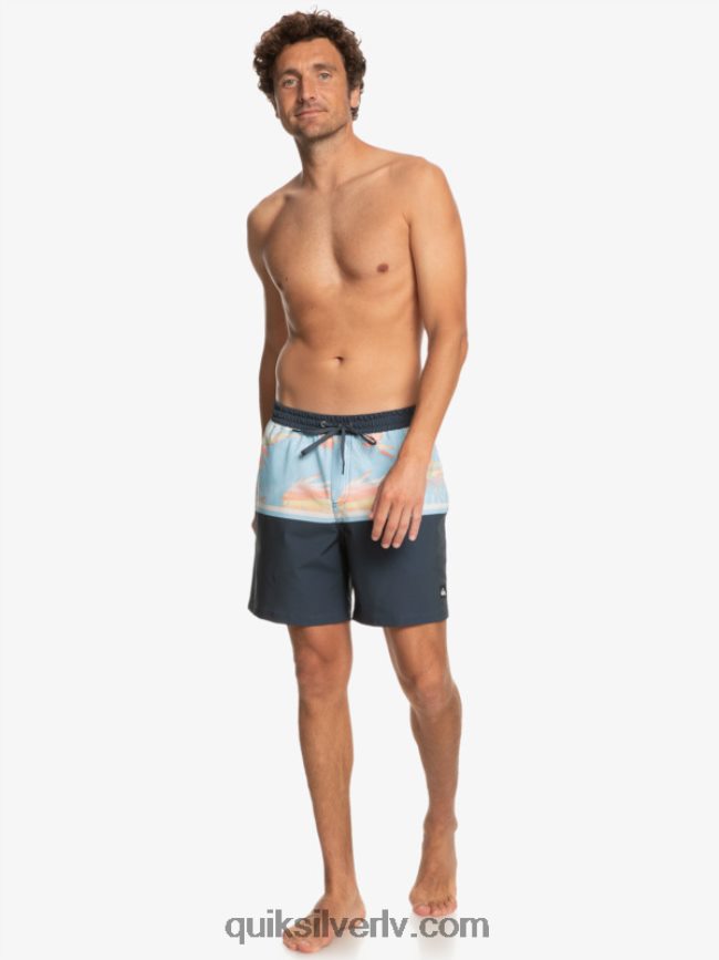 vīriešiem Quiksilver surfsilk divīzija 17 zalves pusnakts flote 88064R1636