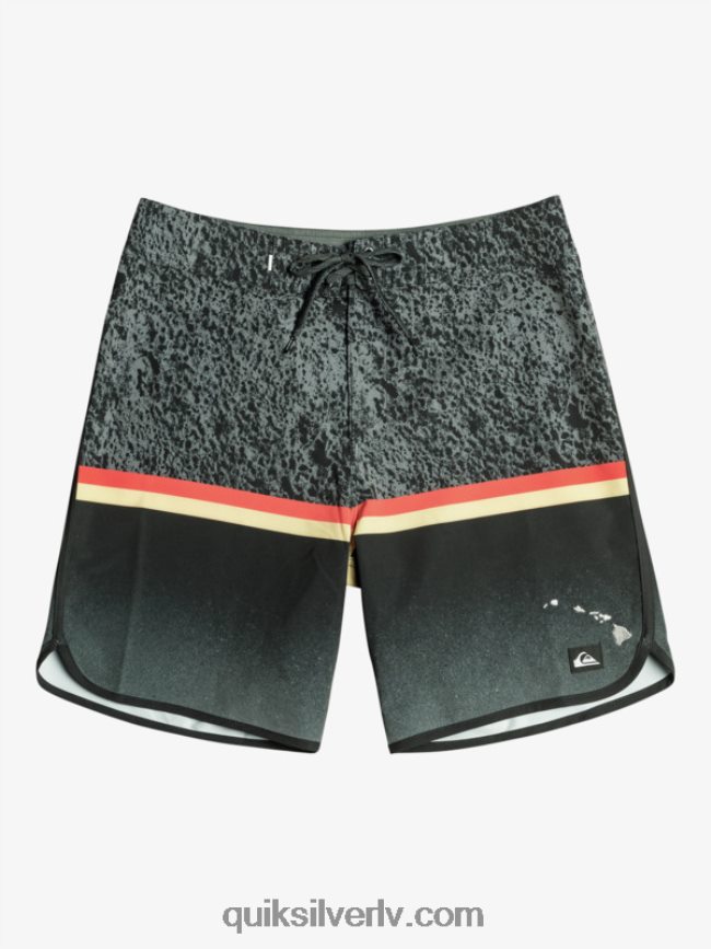 vīriešiem Quiksilver surfsilk division ķemmīšgliemene 19 dēļu šorti melns 88064R1395