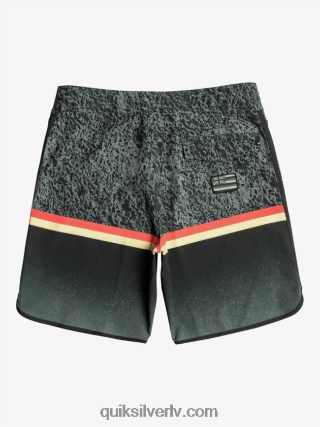 vīriešiem Quiksilver surfsilk division ķemmīšgliemene 19 dēļu šorti melns 88064R1395