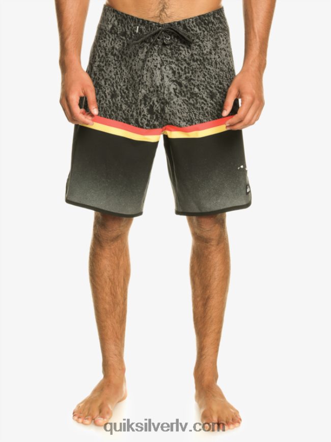vīriešiem Quiksilver surfsilk division ķemmīšgliemene 19 dēļu šorti melns 88064R1395