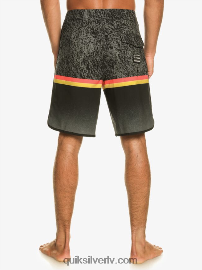 vīriešiem Quiksilver surfsilk division ķemmīšgliemene 19 dēļu šorti melns 88064R1395