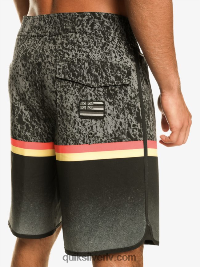 vīriešiem Quiksilver surfsilk division ķemmīšgliemene 19 dēļu šorti melns 88064R1395
