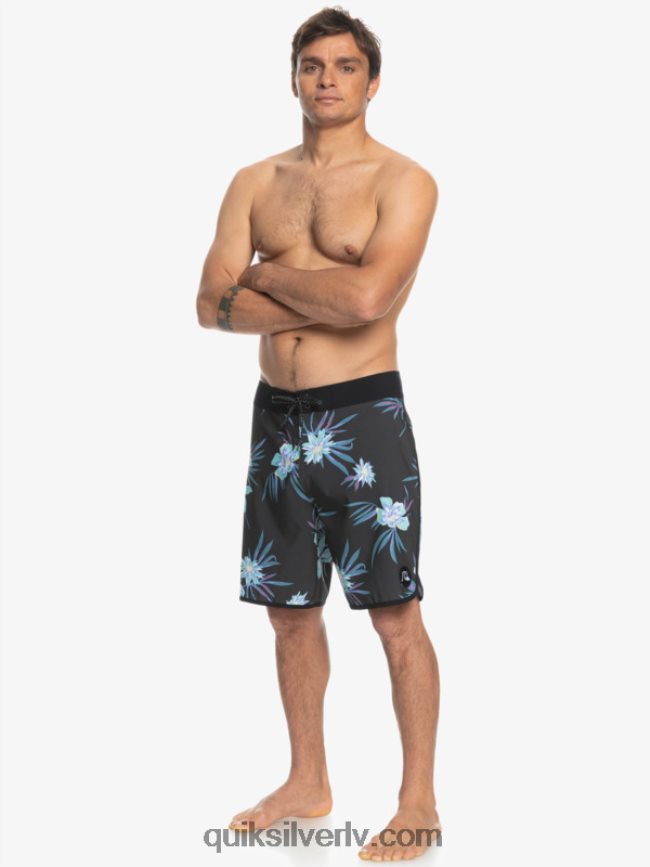 vīriešiem Quiksilver surfsilk ķemmīšgliemene 19 dēļu šorti asfalts 88064R1493