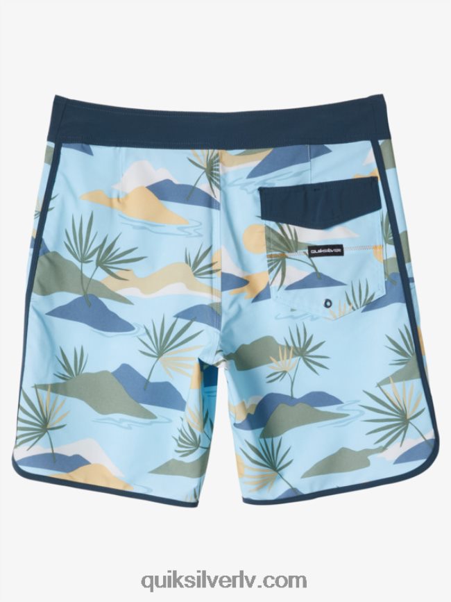 vīriešiem Quiksilver surfsilk ķemmīšgliemene 19 dēļu šorti debesu zils 88064R218