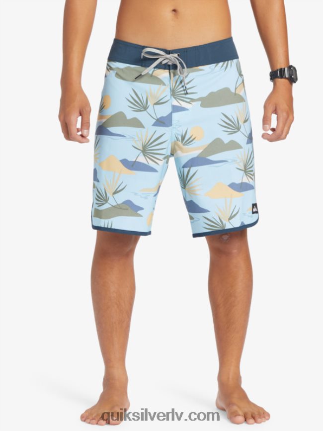 vīriešiem Quiksilver surfsilk ķemmīšgliemene 19 dēļu šorti debesu zils 88064R218