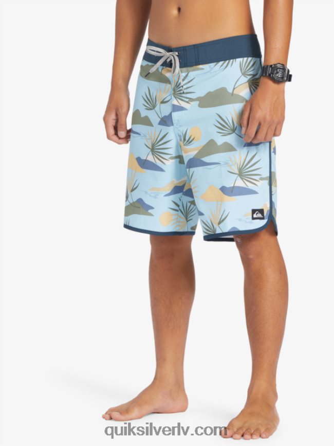 vīriešiem Quiksilver surfsilk ķemmīšgliemene 19 dēļu šorti debesu zils 88064R218