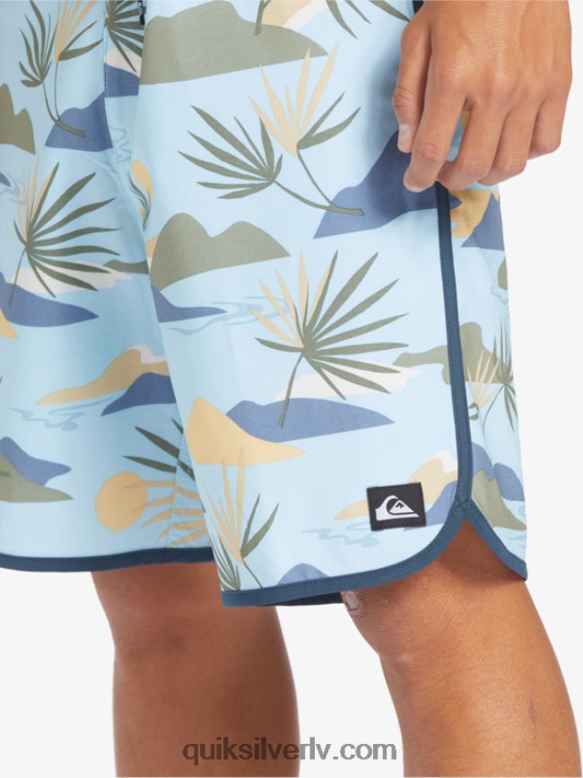 vīriešiem Quiksilver surfsilk ķemmīšgliemene 19 dēļu šorti debesu zils 88064R218