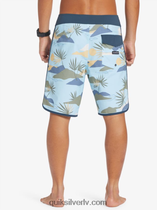 vīriešiem Quiksilver surfsilk ķemmīšgliemene 19 dēļu šorti debesu zils 88064R218
