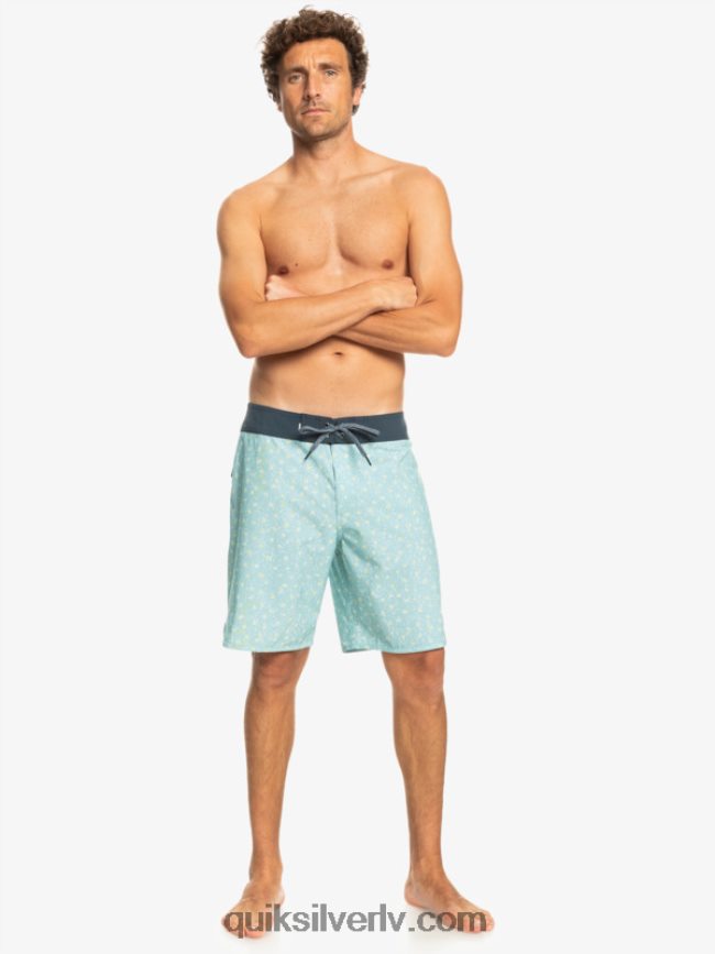 vīriešiem Quiksilver surfsilk ķemmīšgliemene 19 dēļu šorti debesu zils 88064R220