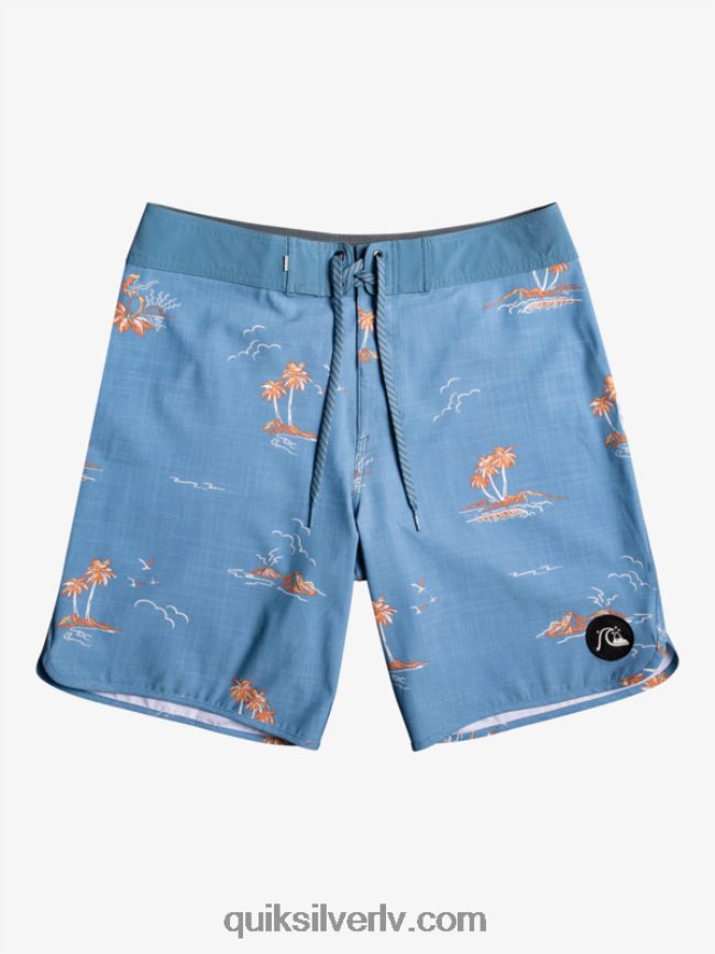 vīriešiem Quiksilver surfsilk ķemmīšgliemene 19 dēļu šorti kapteiņi zili 88064R1498