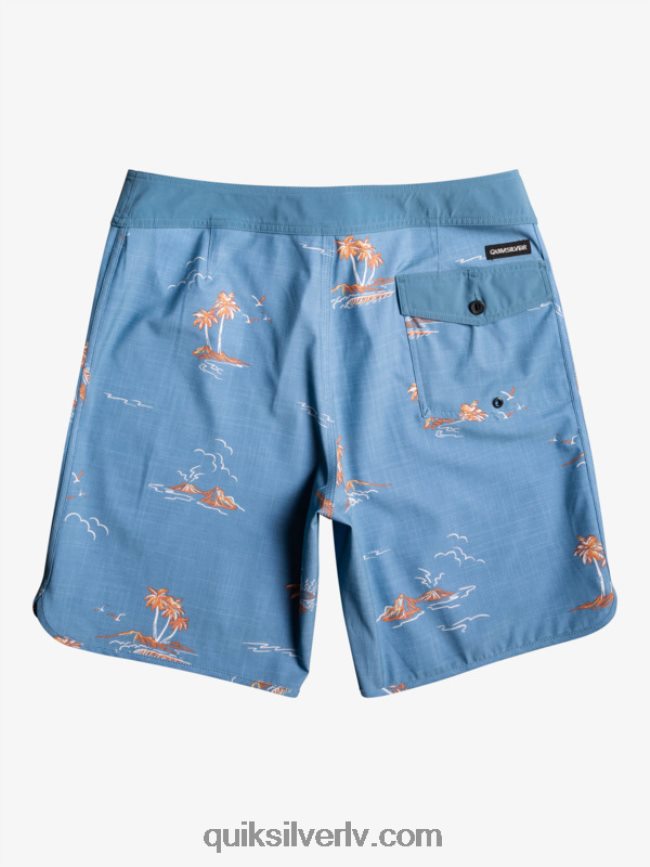 vīriešiem Quiksilver surfsilk ķemmīšgliemene 19 dēļu šorti kapteiņi zili 88064R1498
