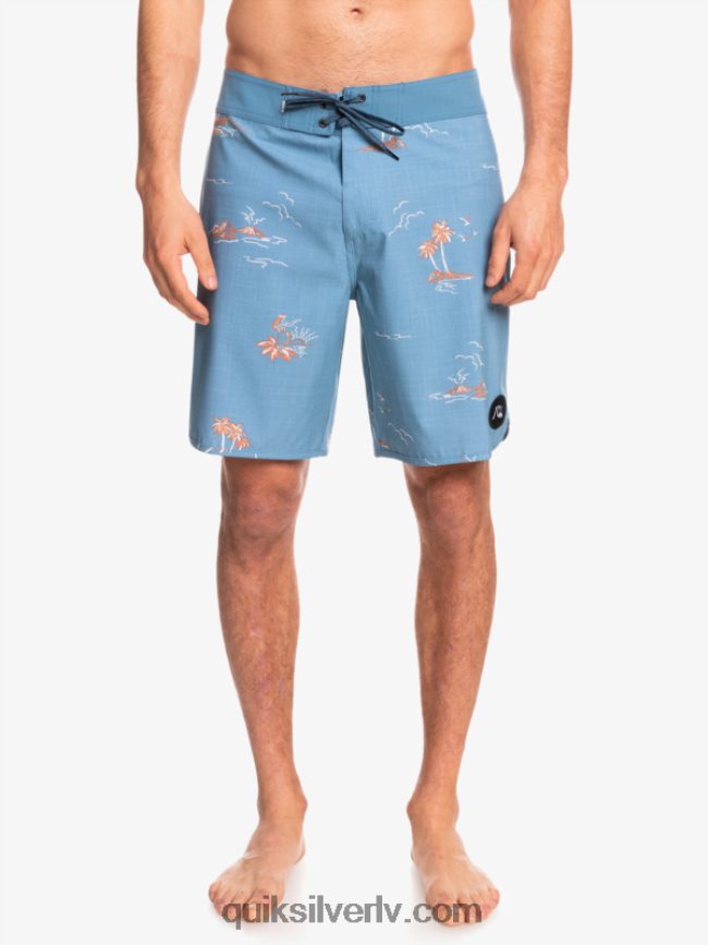 vīriešiem Quiksilver surfsilk ķemmīšgliemene 19 dēļu šorti kapteiņi zili 88064R1498