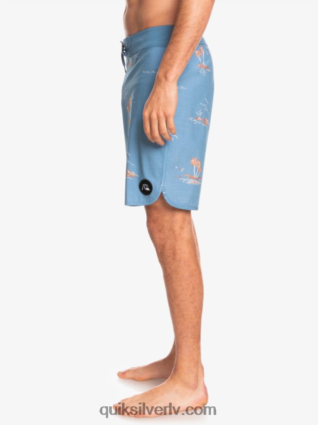 vīriešiem Quiksilver surfsilk ķemmīšgliemene 19 dēļu šorti kapteiņi zili 88064R1498