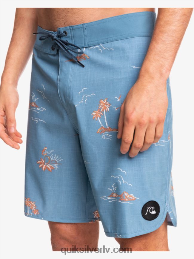 vīriešiem Quiksilver surfsilk ķemmīšgliemene 19 dēļu šorti kapteiņi zili 88064R1498