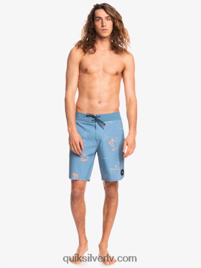 vīriešiem Quiksilver surfsilk ķemmīšgliemene 19 dēļu šorti kapteiņi zili 88064R1498