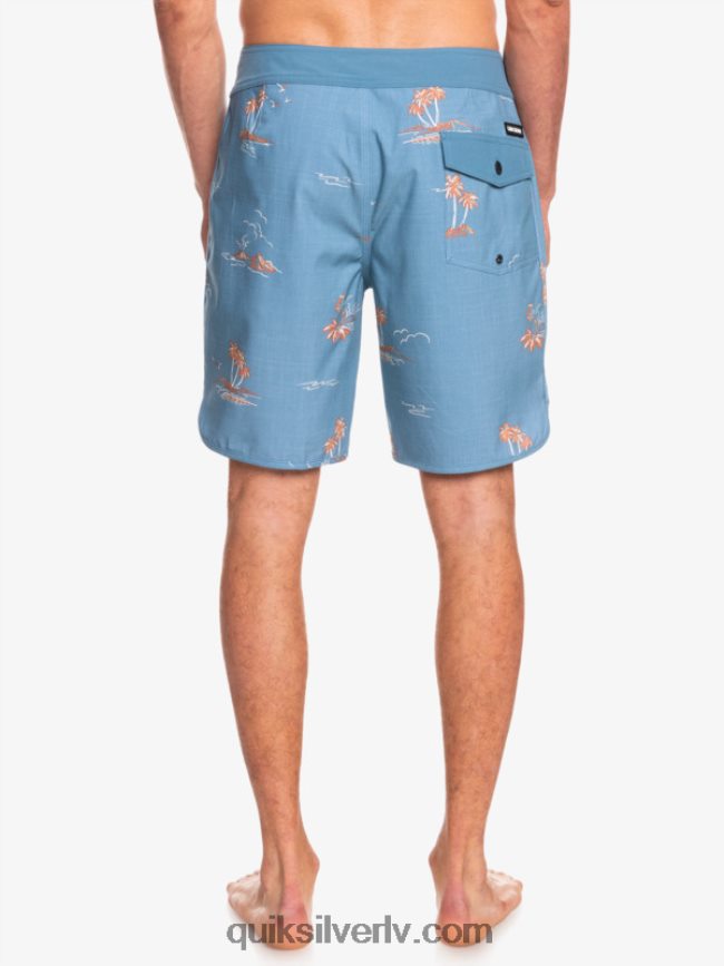 vīriešiem Quiksilver surfsilk ķemmīšgliemene 19 dēļu šorti kapteiņi zili 88064R1498
