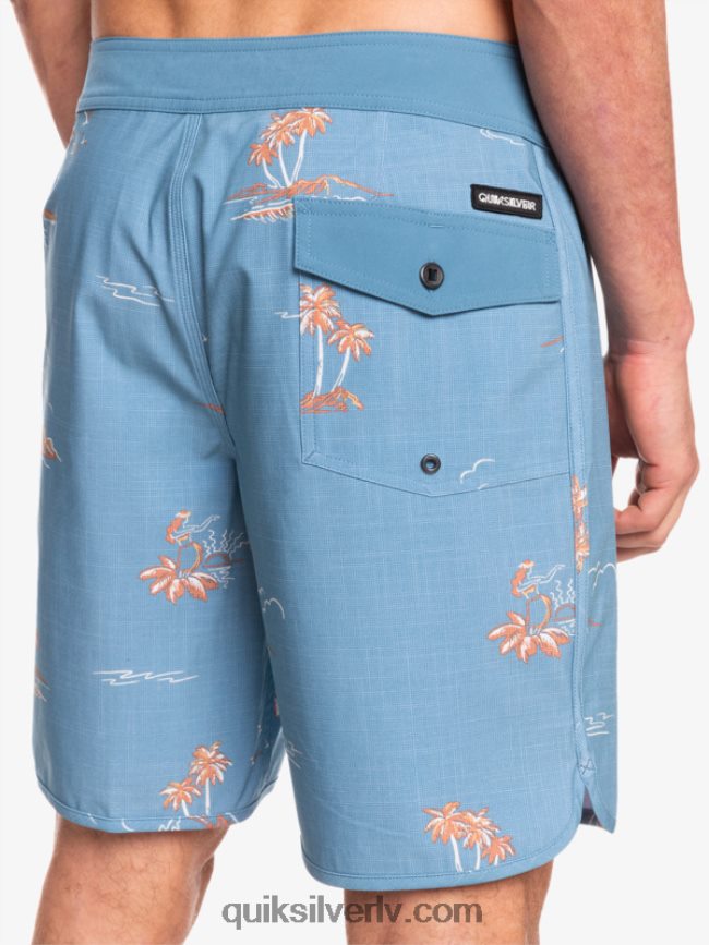vīriešiem Quiksilver surfsilk ķemmīšgliemene 19 dēļu šorti kapteiņi zili 88064R1498
